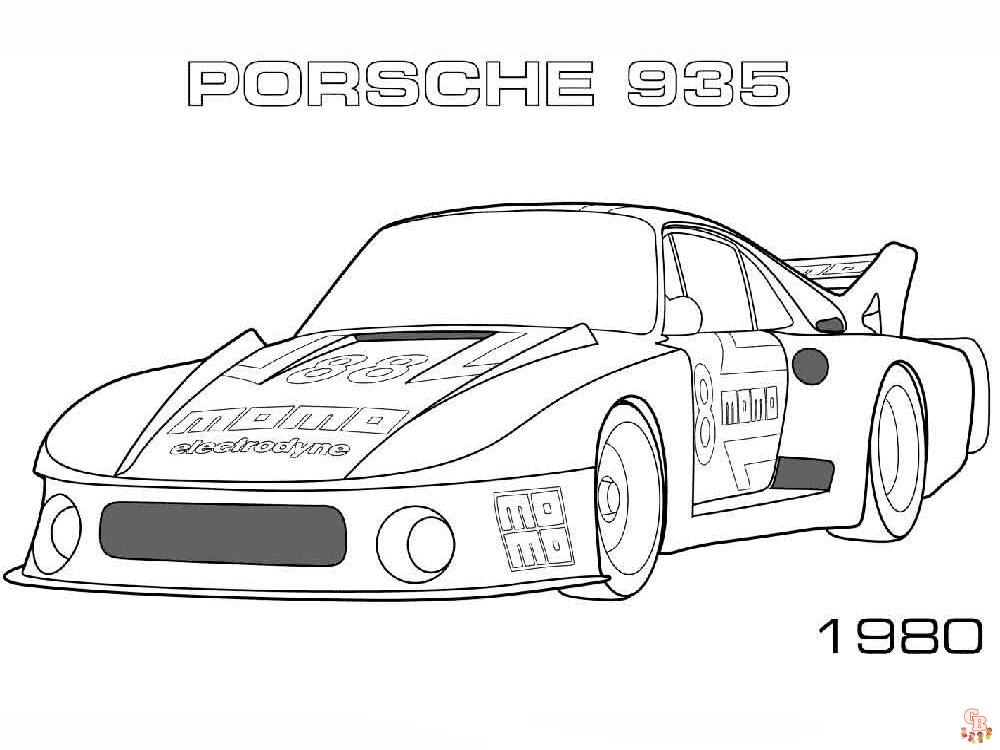 Enjoy free porsche coloring pages for kids