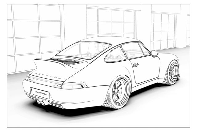 Get crafty with these amazing classic car coloring pages