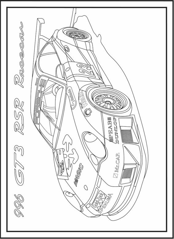 Book review porsche the practically free coloring book for adults and kids the porsche club of america