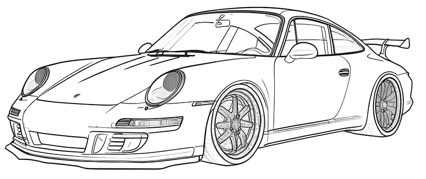 Car coloring pages