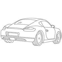 Porsche cayman coloring pages