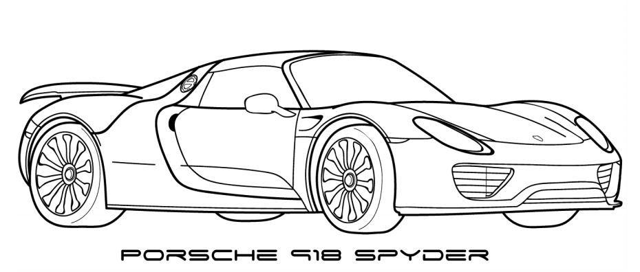 Porsche malvorlagen