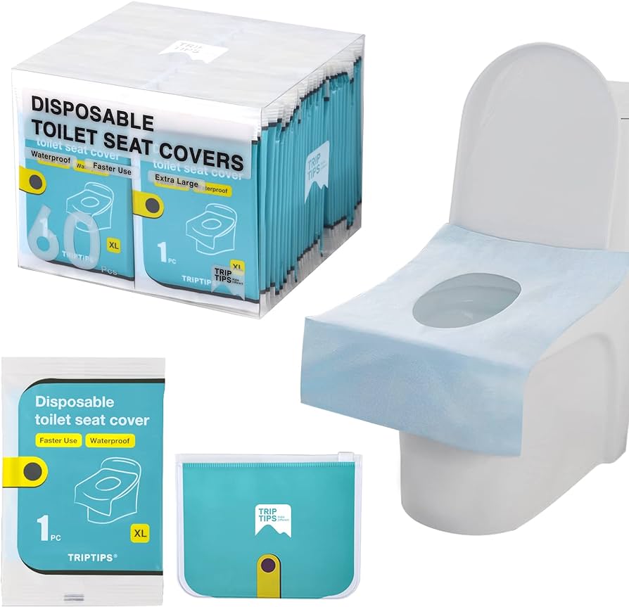 Triptips toilet seat covers disposable travel pack countïfaster use