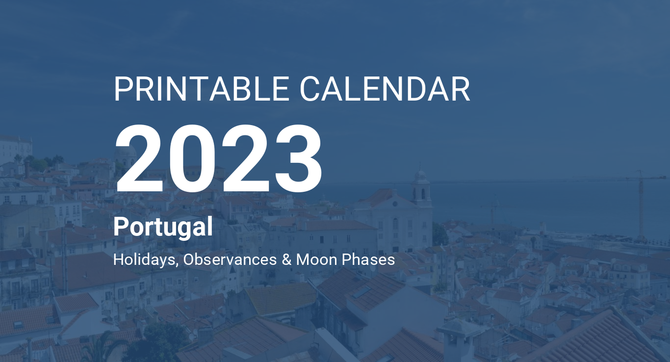 Printable calendar for portugal pdf