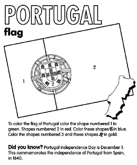 Portugal on crayola flag coloring pages portugal flag coloring pages