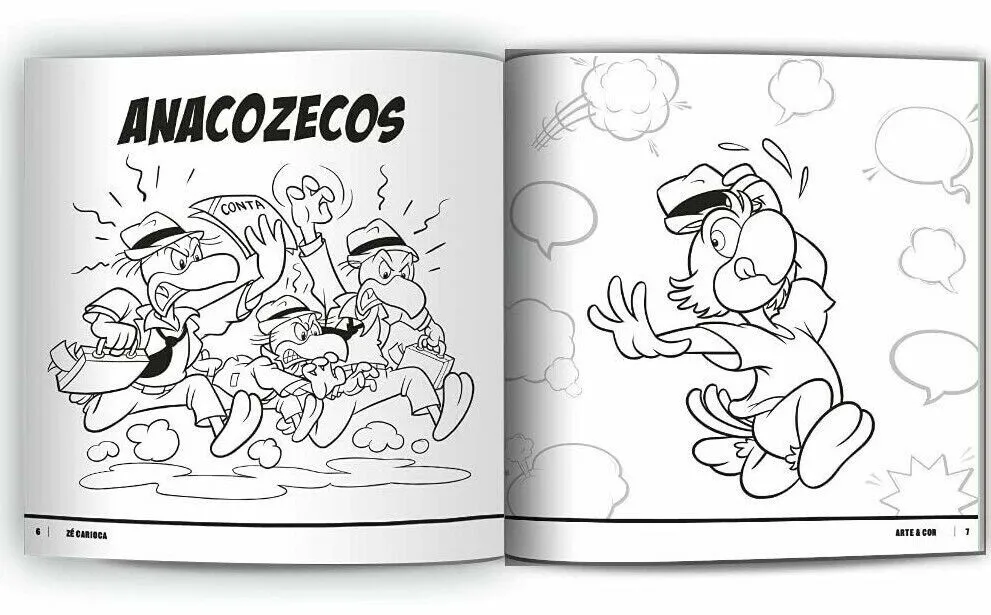 Zã rio coloring book disney brazil arte e cor ze josã jose joe portuguese