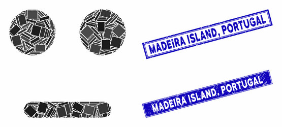 Madeira emoji portugal vector images