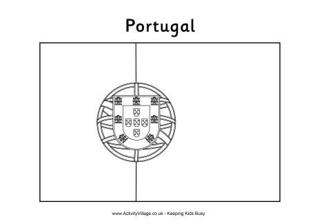 Portuguese flag louring page portugal flag portuguese flag flag loring pages