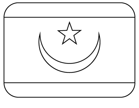 Flag of mauritania emoji coloring page free printable coloring pages