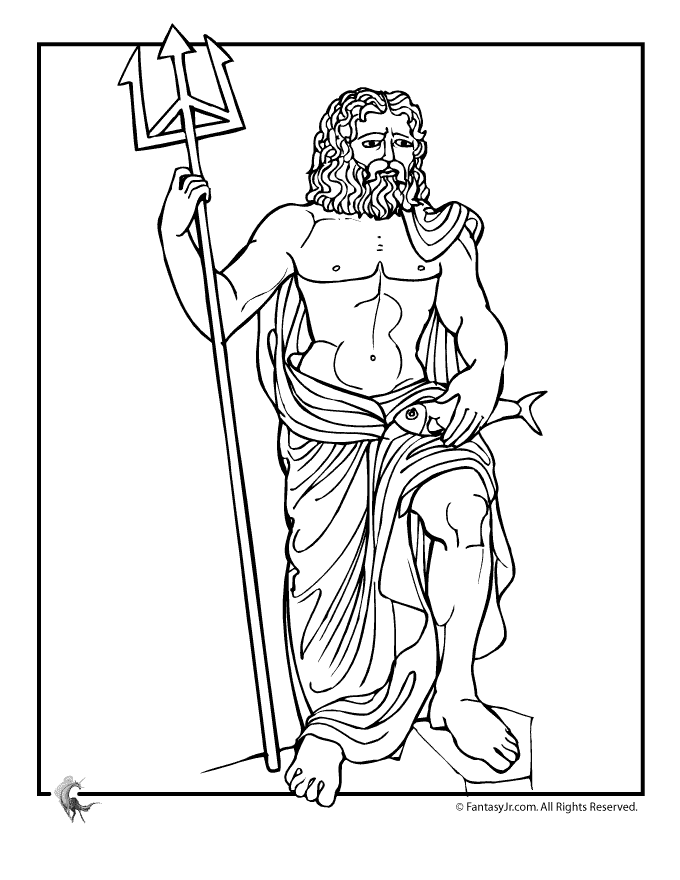 Greek myths coloring page