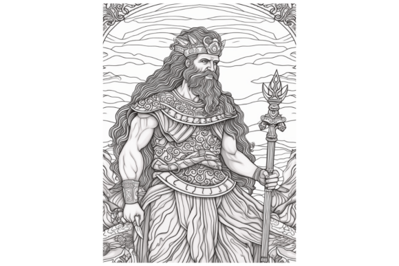 Greek gods coloring pages for adults