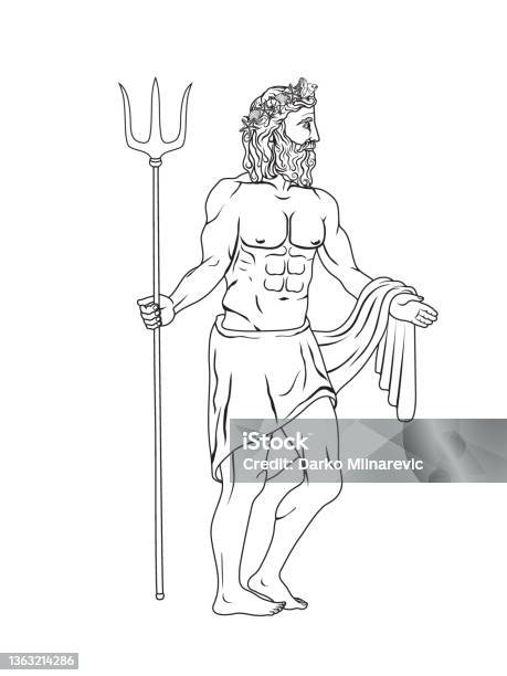 Poseidon stock illustration