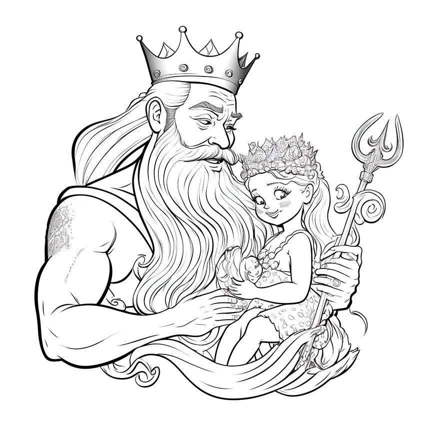 Mermaid coloring pages