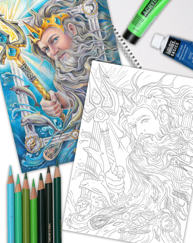 Poseidon â coloring