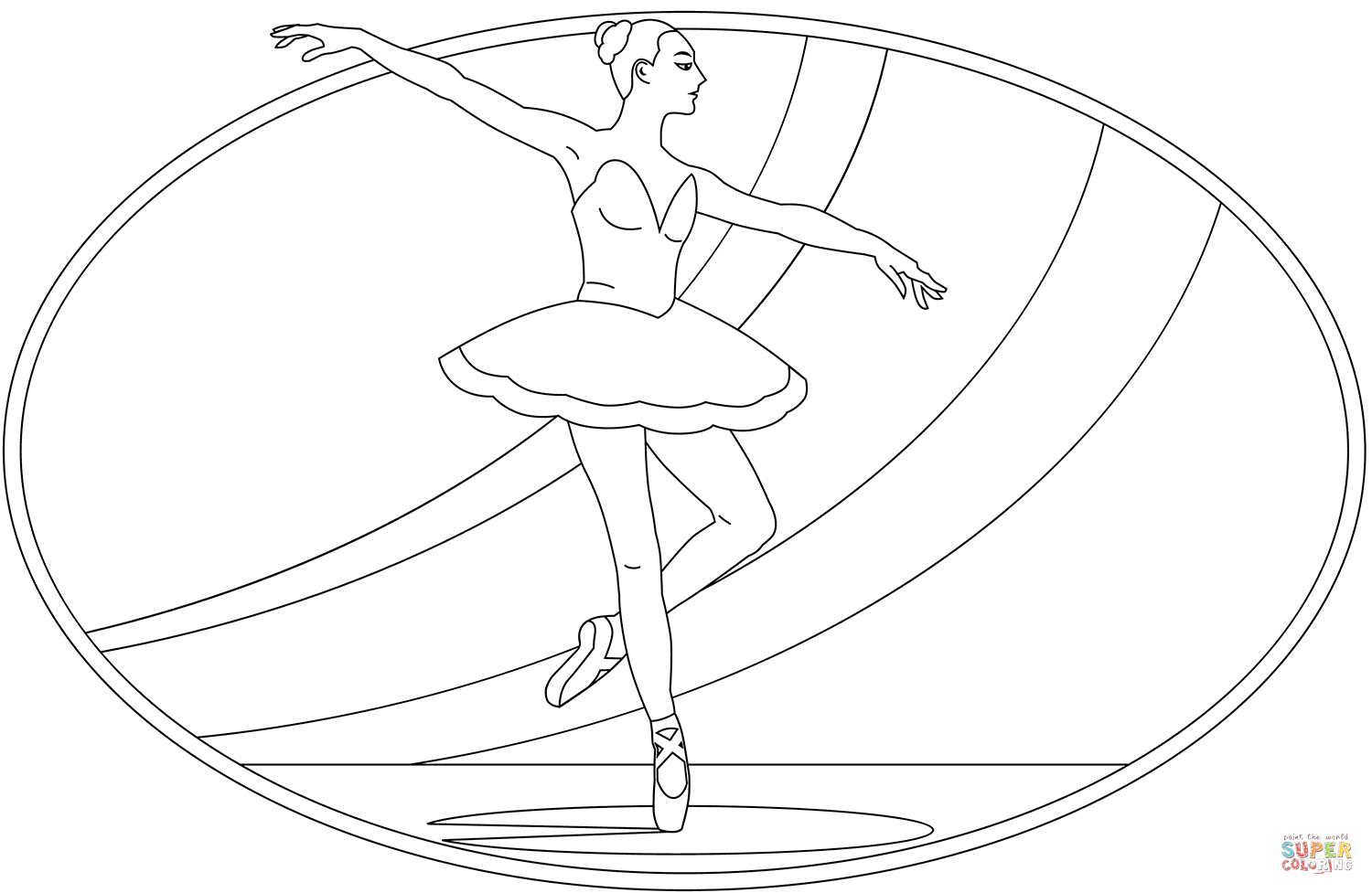 Dibujo de ballet para colorear dibujos para colorear imprimir gratis