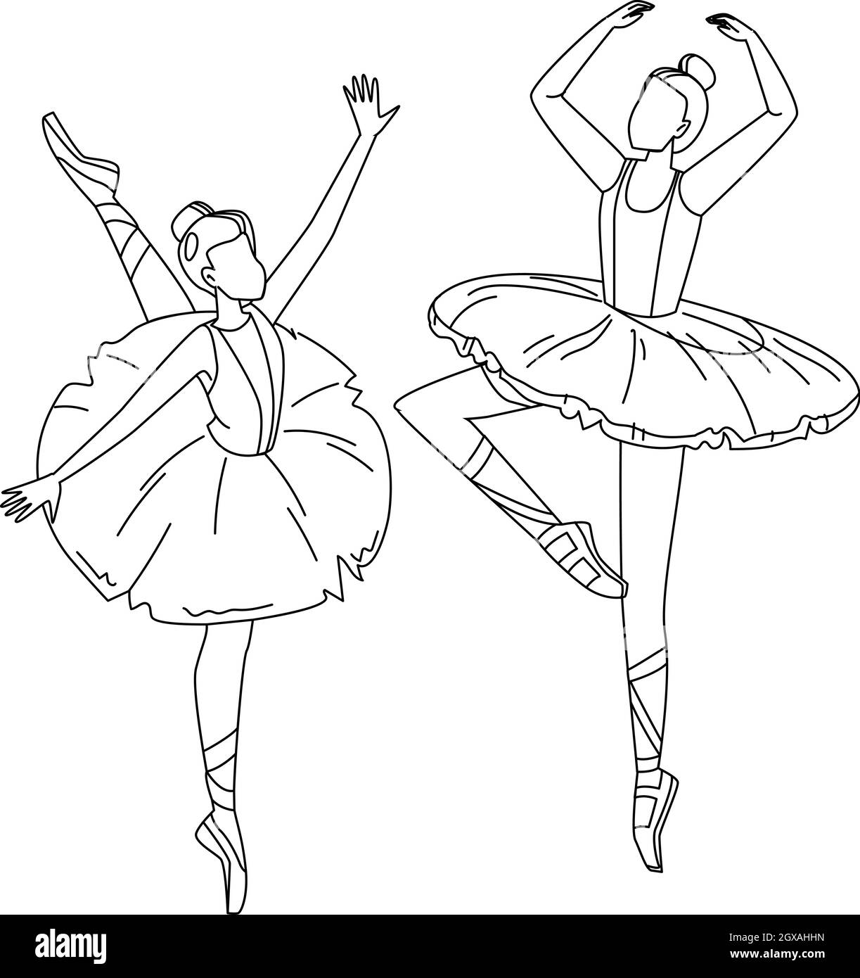 Pi de ballet imãgen vectorial de stock