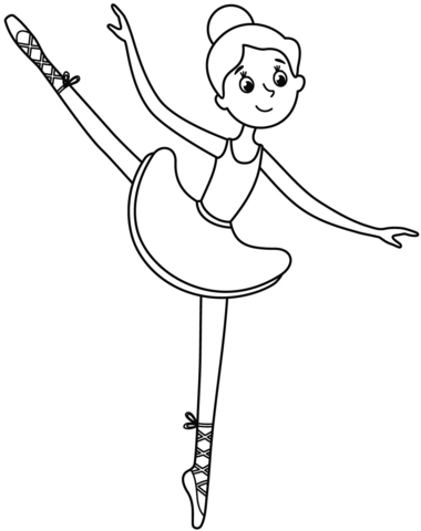 Dibujo de ballet para colorear dibujos para colorear imprimir gratis