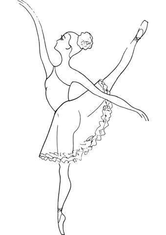 Dibujos de ballet para colorear