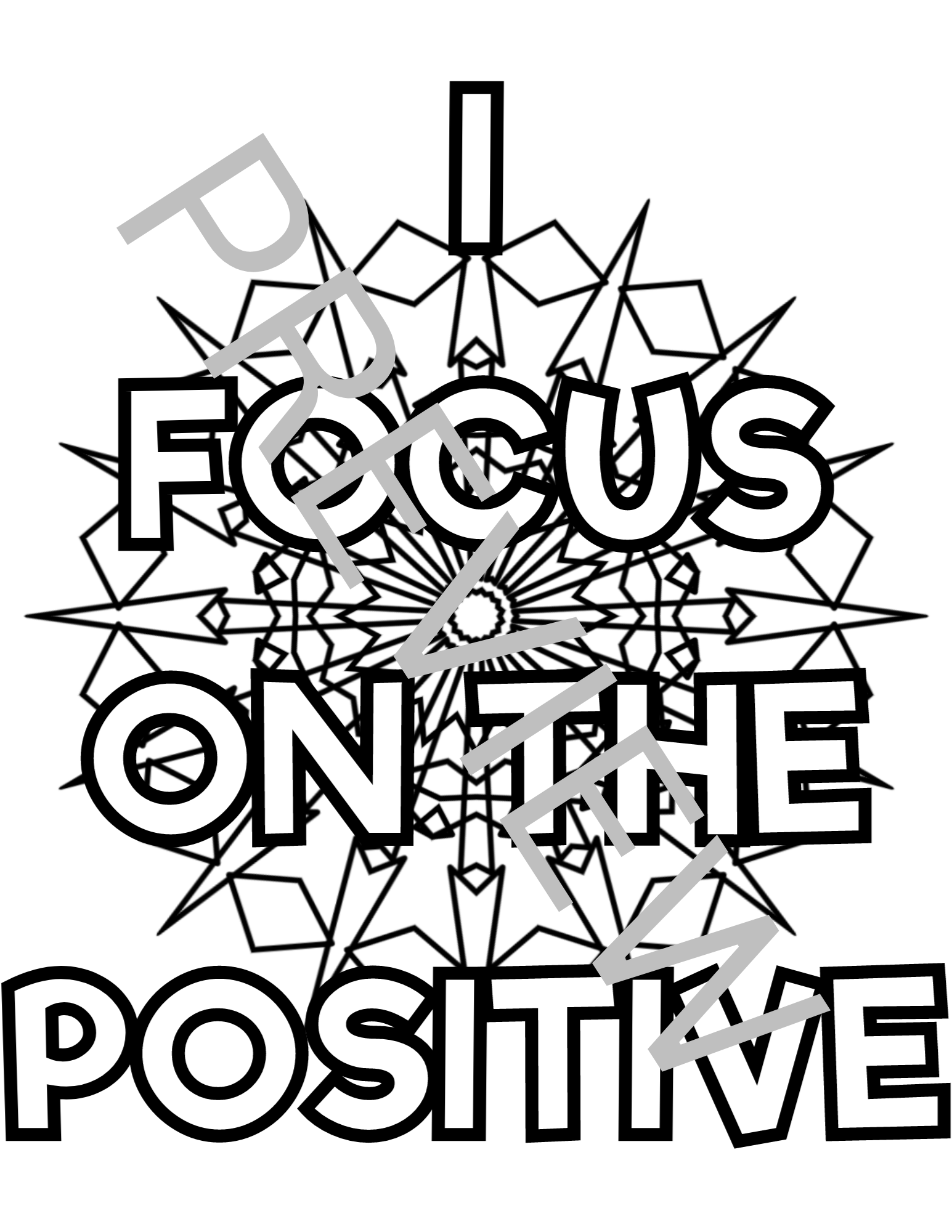 Positive affirmations for kids mandala coloring pages