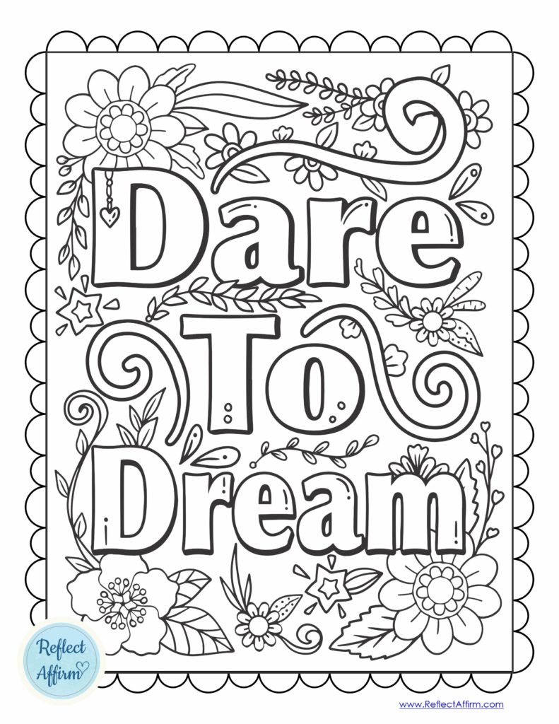 Growth mindset coloring pages