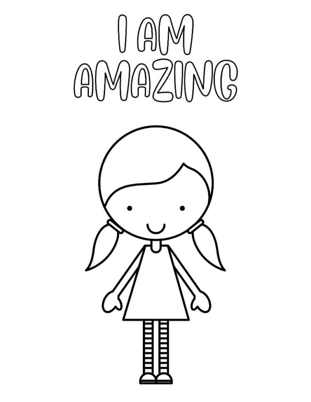 Free words of affirmation for kids coloring pages