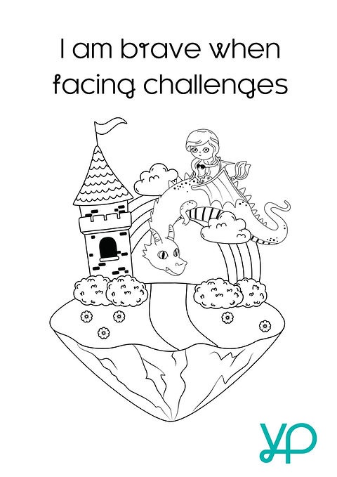 Printable mindful positive affirmation coloring sheets for children ages