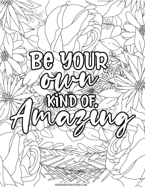 Free motivational quotes coloring pages homemade heather