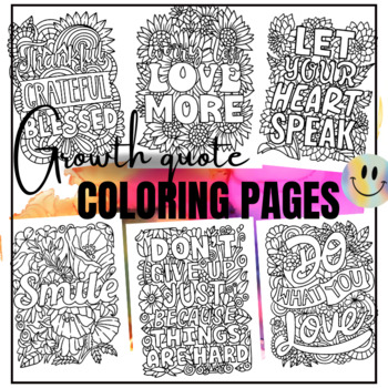 Motivational quotes coloring pages growth mindset coloring pages printable pdf