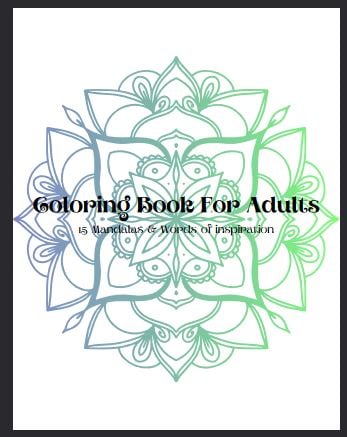 Mandalas inspirational quotes coloring pages