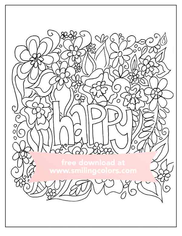 Inspirational coloring page free printable downloads