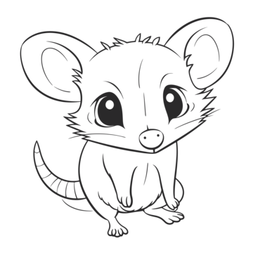 Opossum drawing png transparent images free download vector files