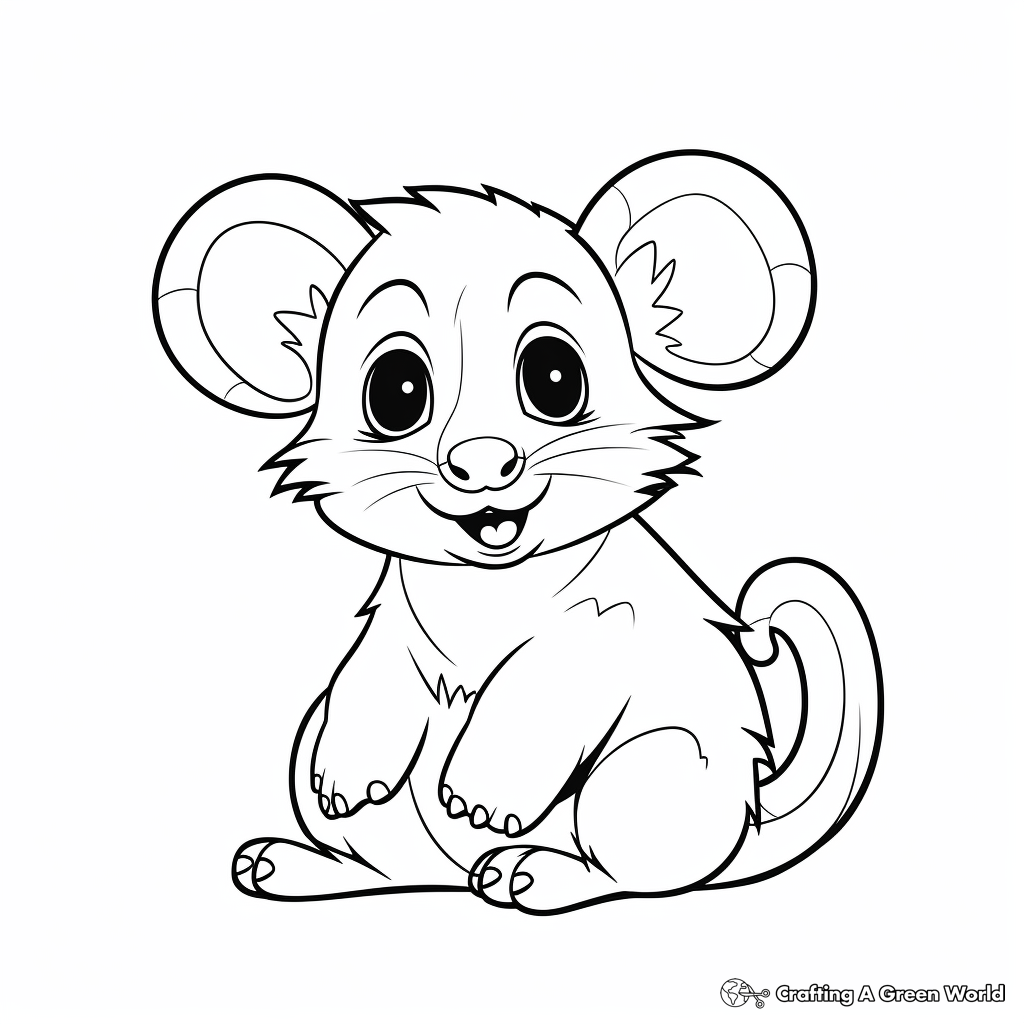 Possum coloring pages