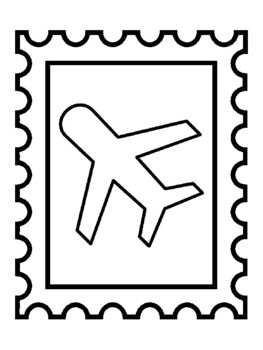 Transportation postal stamp activities transportation coloring pages