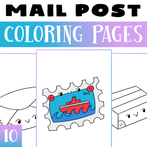 Mail post coloring pages mailbox coloring worksheets activities morning works made by teachers