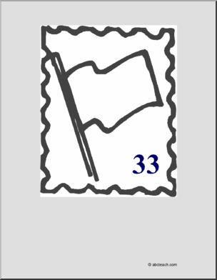 Coloring page stamp