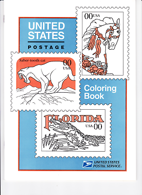 Vintage post office coloring book