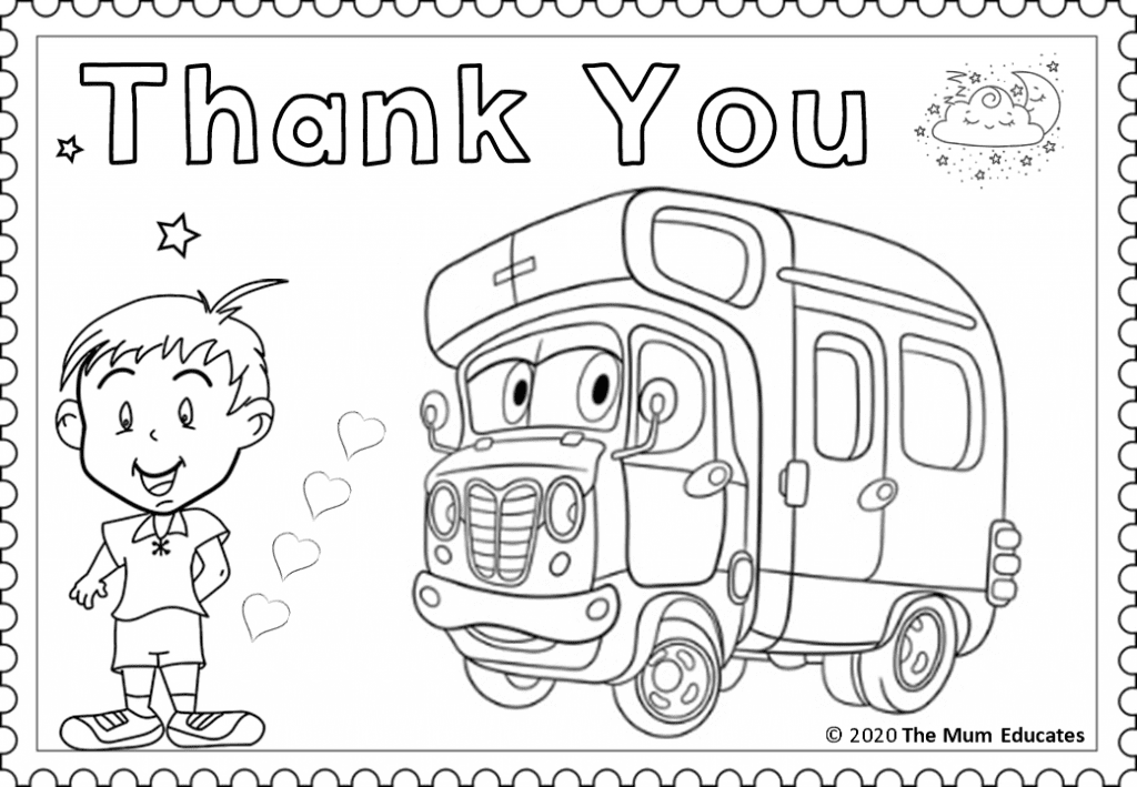 Thank you key workers colouring sheets