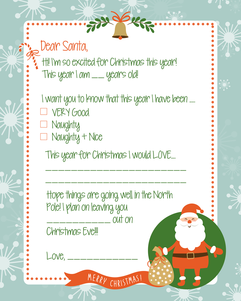 Free printable letter to santa â lets diy it all â with kritsyn merkley