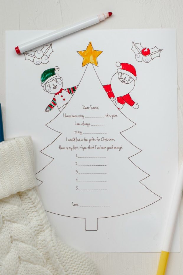 Free printable letters to santa templates