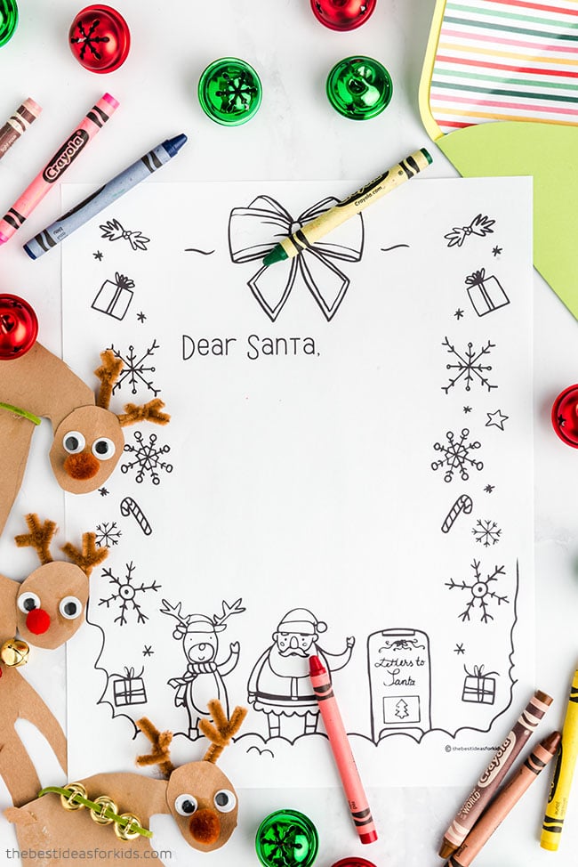 Letter to santa template free printables