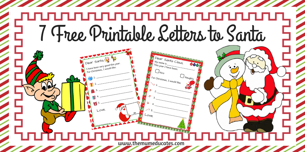 Free printable letters to santa