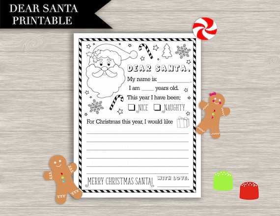 Letter to santa printable dear santa christmas letters to santa naughty nice coloring kids activities printable download