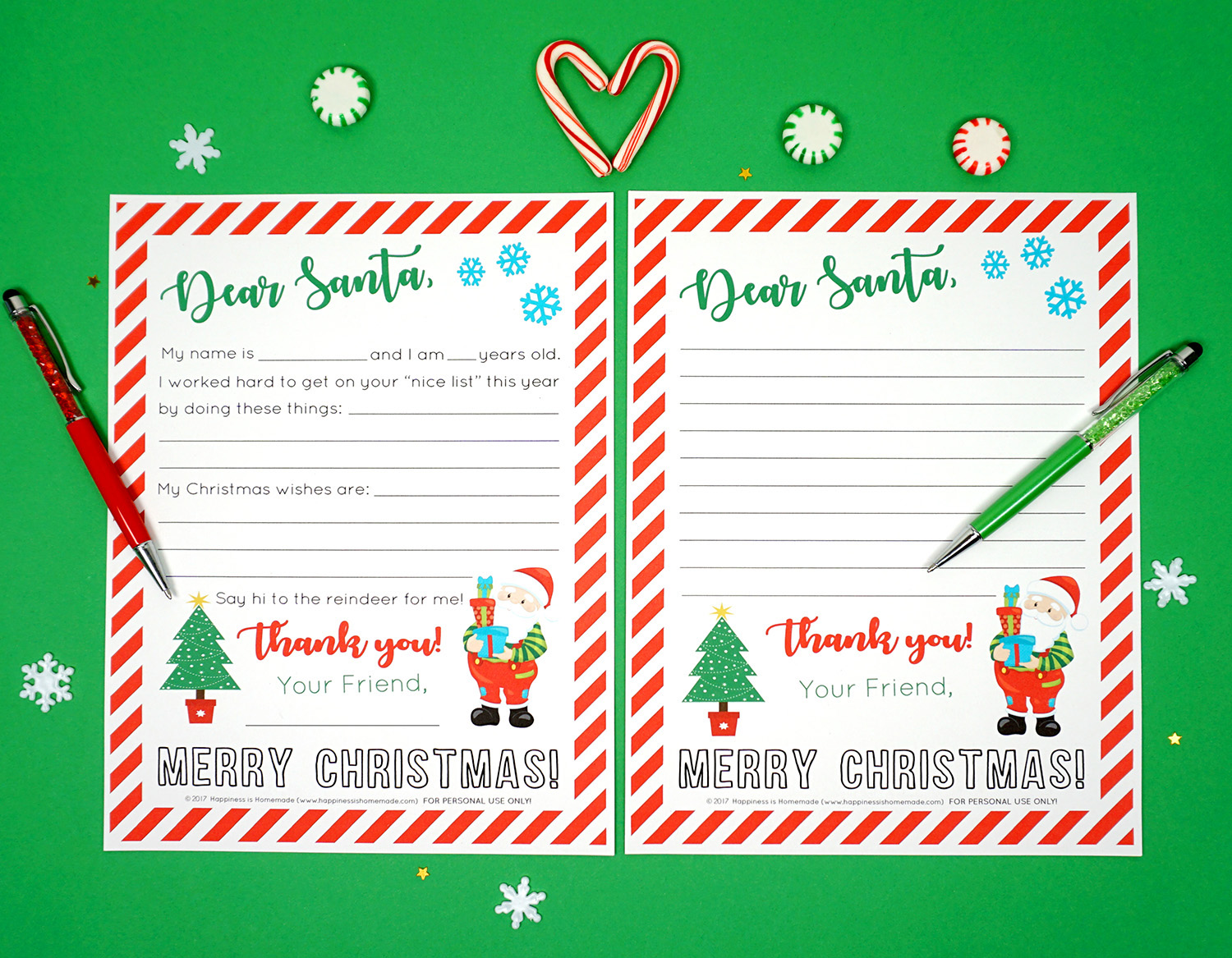 Free printable letter to santa