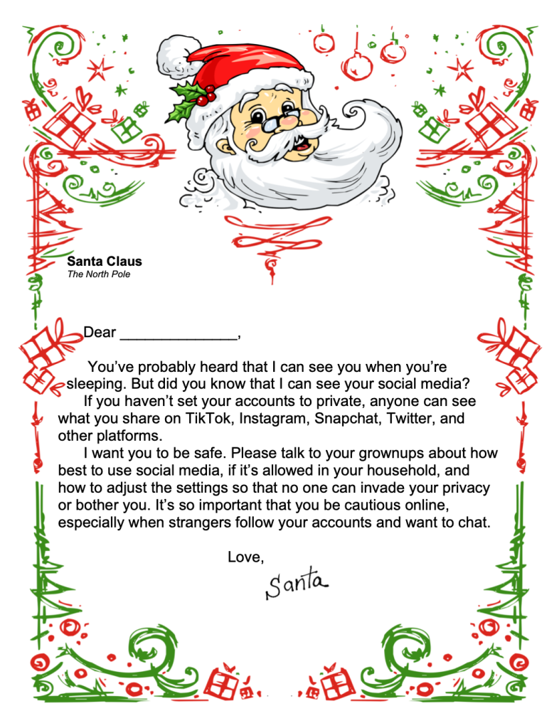 New letters from santa plus games free printables