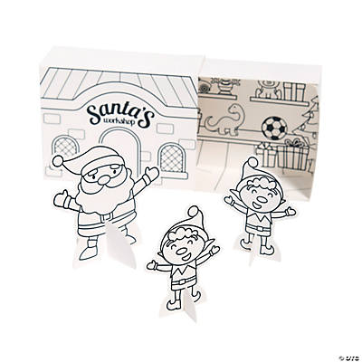 Color your own letter to santa postcards fun express