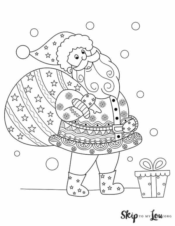 The best santa coloring pages to color this season skip to my lou