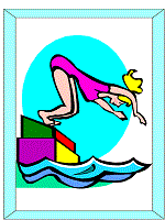 Summer olympic games sports coloring pages and posters aquatic and water sports