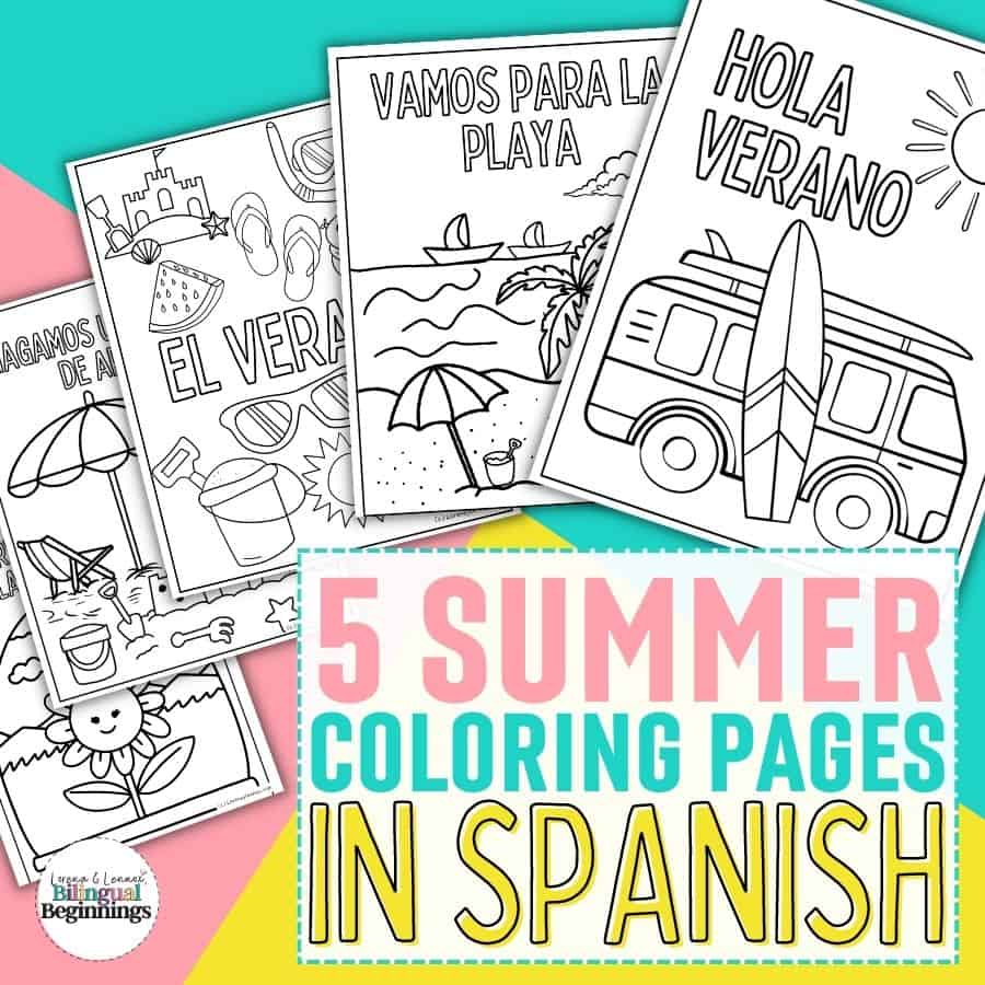 Fun summer coloring pages for free download print