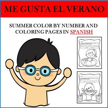 El verano coloring pages tpt