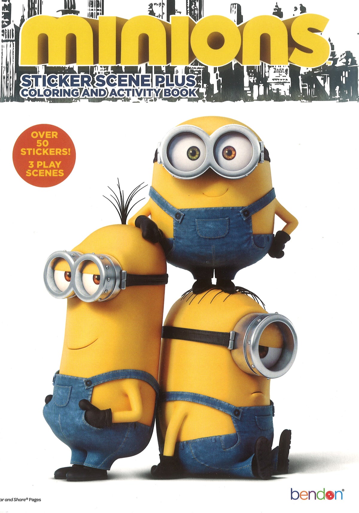 Minions sticker scene plus coloring activity book â telegraph road entertainment